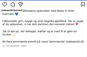 Caption til event reel